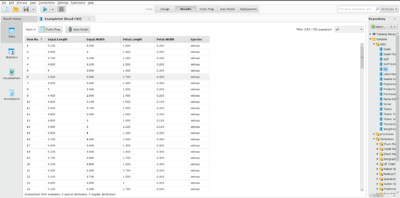 Decision tree RapidMiner example-Iris data2.png